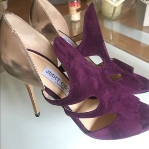 Purple and Gold Jimmy Choo Heels Size 37